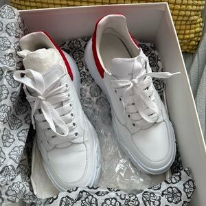 Alexander MCqueen men’s court mix leather chunky sneakers size 40